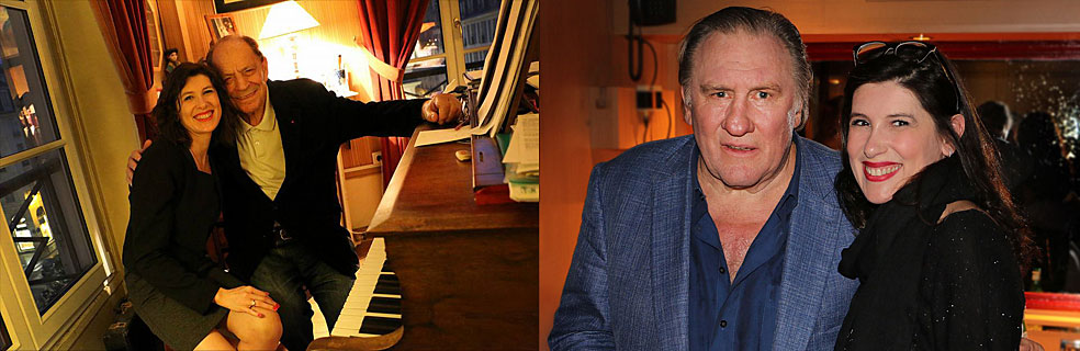 Avec Charles Dumont et Gérard Depardieu