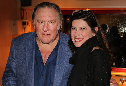 Christelle Loury avec Gérard Depardieu