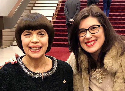 Christelle Loury avec Mireille Mathieu